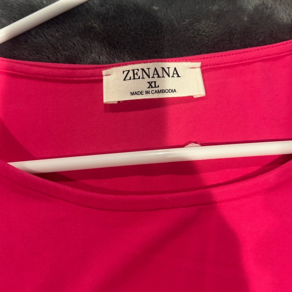 Zenana Pink Top XL